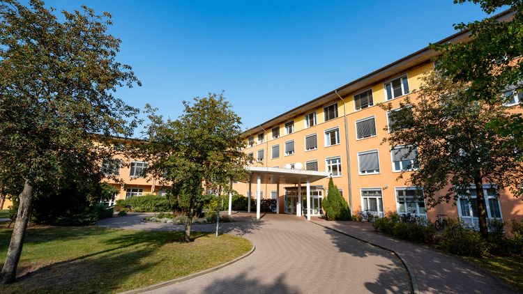 Klinikeingang Krankenhaus Plau am See
