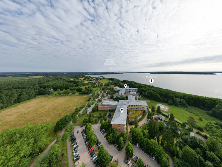 Luftbild Krankenhaus Plau am See
