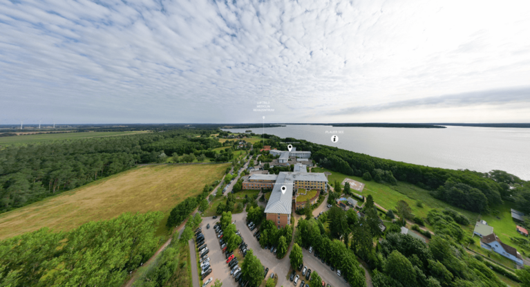 Luftbild Krankenhaus Plau am See